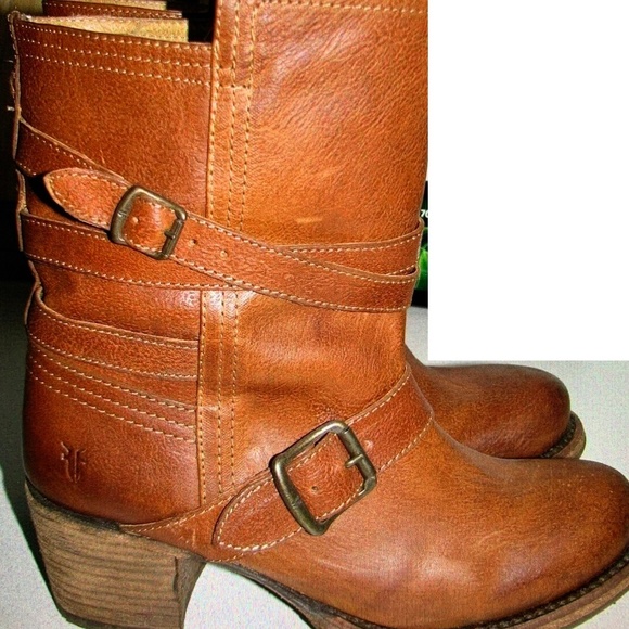 Frye Shoes - EUC Like New FRYE Strappy Buckle Boots (7.5)